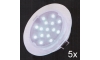 Fulgur 21073 - KÉSZLET 5x LED Fürdőszobai függesztett mennyezeti lámpa ELESPOT 1xLED/0,7W/230V IP44