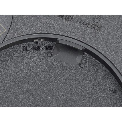 Fulgur 42362 - LED Mennyezeti lámpa NOMY LED/24W/230V 3000/4000/6000K IP40 átm. 30 cm fekete