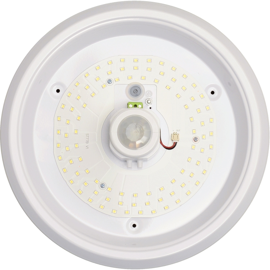 Fulgur s-39669 - DARINA LED mennyezeti lámpa, mozgás- és alkonyérzékelővel, 16W, 230V, Ø 29 cm