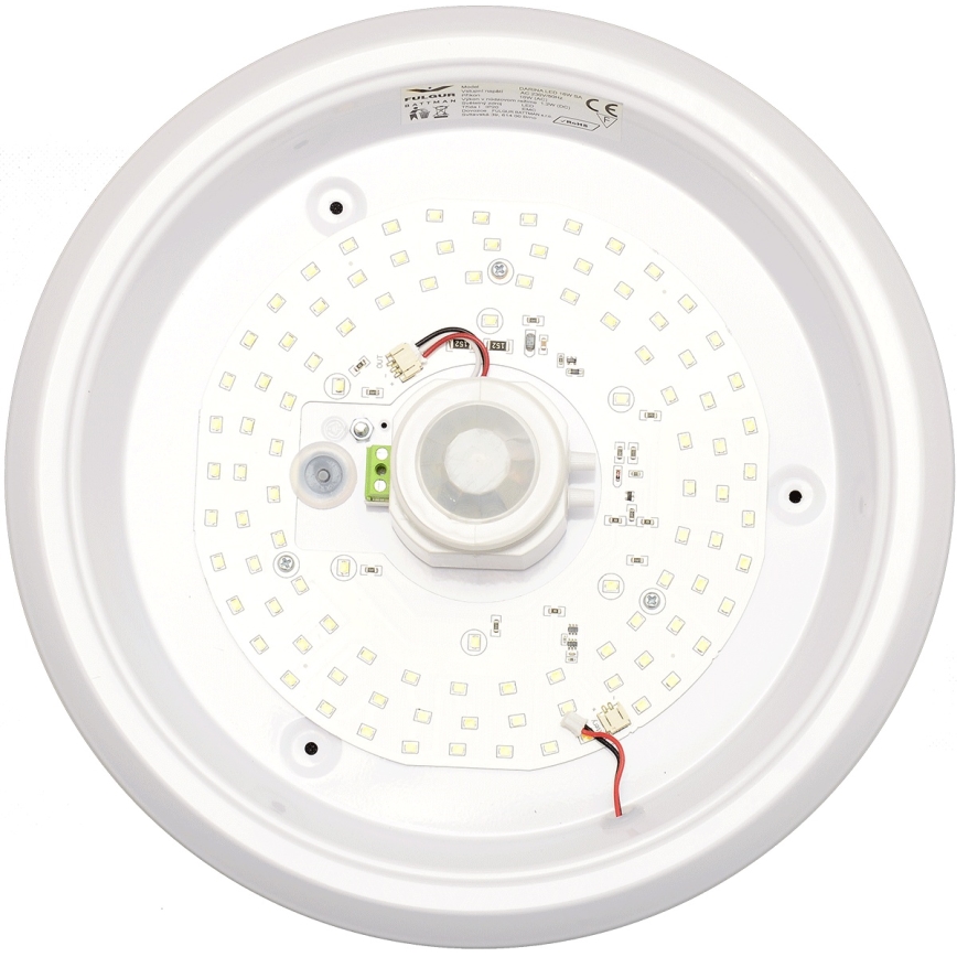 Fulgur s-39670 - LED vészvilágítás mozgás- és alkonyérzékelővel DARINA LED/16W/230V átm. 29 cm