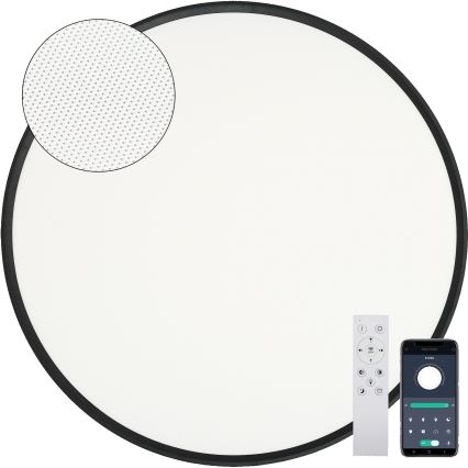 Fulgur s-43059 - NOMY LED dimmelhető mennyezeti lámpa LED/50W/230V 3000-6500K Ø 60 cm UGR19 IP40 Wi-Fi fekete + távirányító