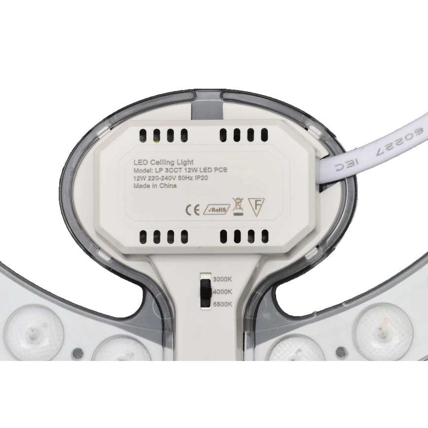 Fulgur s-43088 - LED mágneses modul LED/12W/230V 3000/4000/6500K átm. 19,3 cm