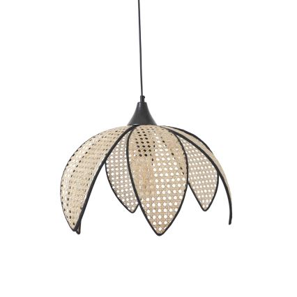 FUME kábeles függőlámpa 1xE27/40W/230V Ø 40 cm fekete/bézs