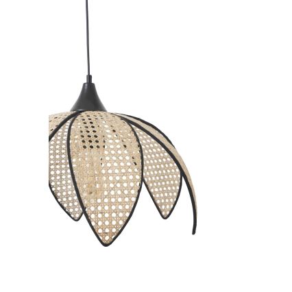 FUME kábeles függőlámpa 1xE27/40W/230V Ø 40 cm fekete/bézs