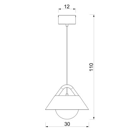 FUNDA krémszínű kábeles függőlámpa 1xE27/15W/230V