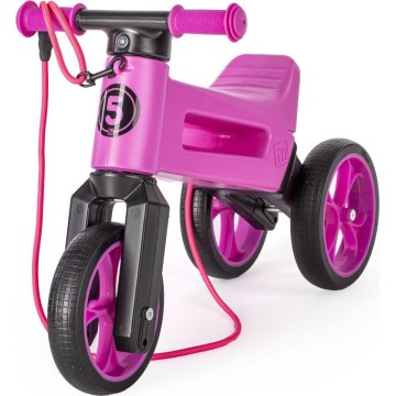 Funny Wheels - Futóbicikli 2 az 1-ben RIDER SUPER SPORT rózsaszín/fekete
