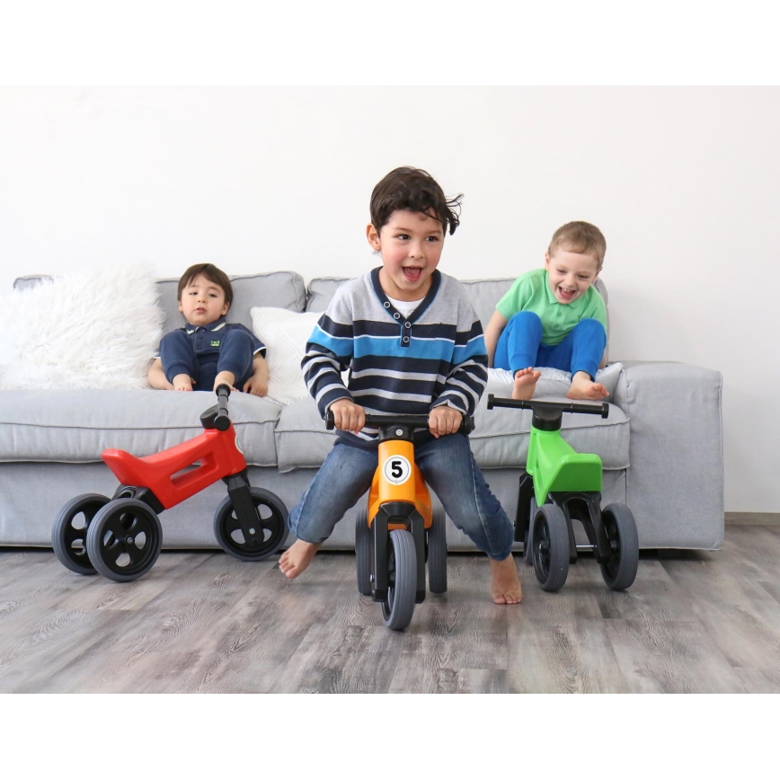 Funny Wheels - RIDER SPORT 2 az 1-ben futóbicikli és roller, piros/fekete