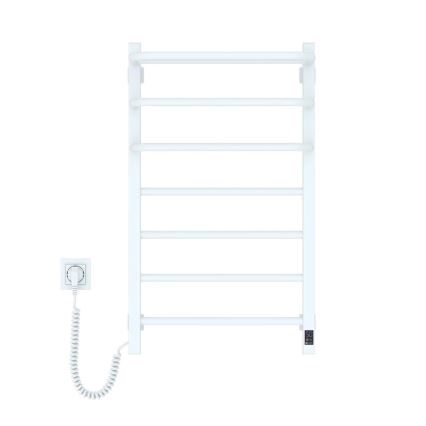 Fürdőszobai elektromos radiátor termosztáttal FORTIS 350W/230V 80,6 cm IP44 fehér bal szögletes