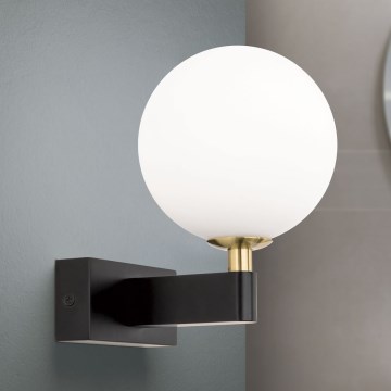 Fürdőszobai fali lámpa MARA 1xG9/20W/230V IP44 fekete