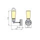 Fürdőszobai fali lámpa SIMIA 1xG9/40W/230V