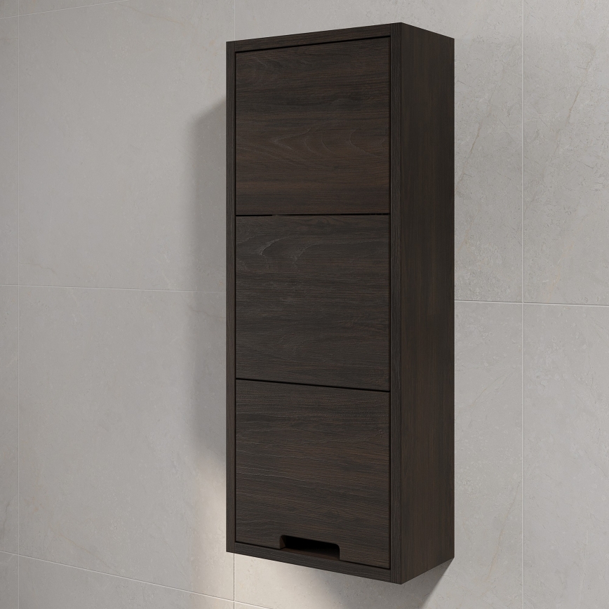 Fürdőszobai fali szekrény GRIBSKOV 90 cm barna/tölgy