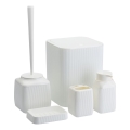 Fürdőszobai készlet CRYSTAL 5 db fehér