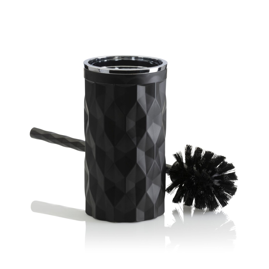 Fürdőszobai készlet REINA 5 db fekete/fényezett króm