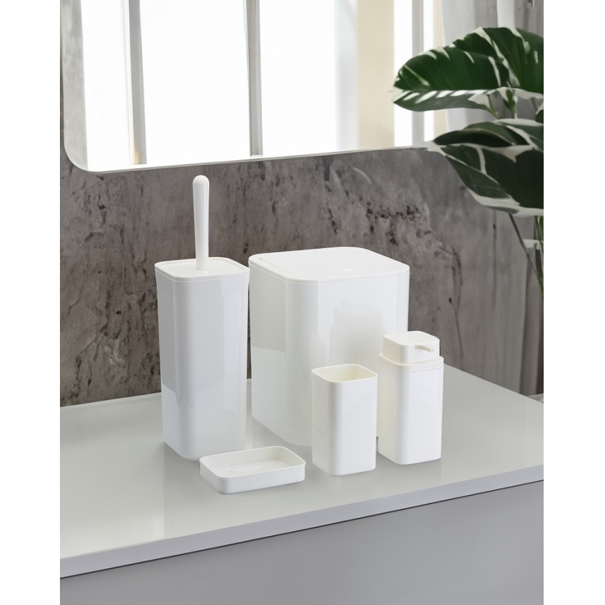 Fürdőszobai készlet SIERRA 5 db fehér