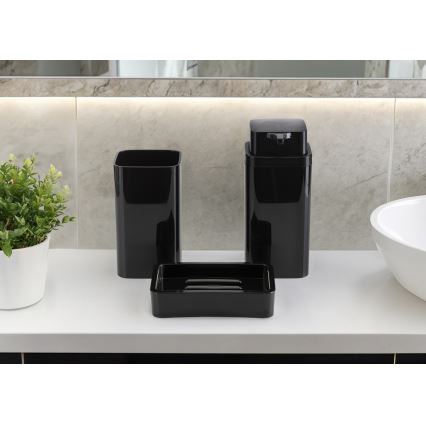 Fürdőszobai készlet SIERRA 5 db fekete