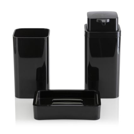 Fürdőszobai készlet SIERRA 5 db fekete