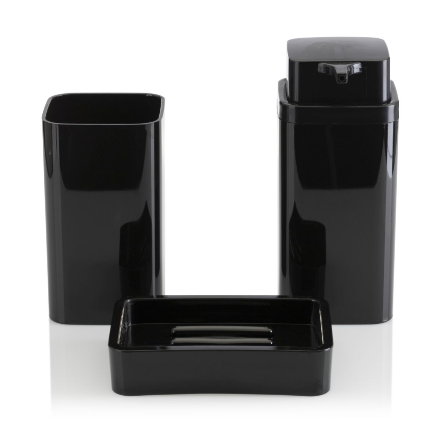 Fürdőszobai készlet SIERRA 5 db fekete