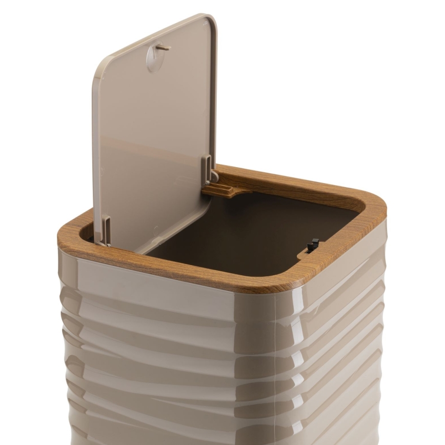 Fürdőszobai készlet WAVE 5 db bézs/barna