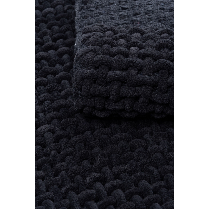 Fürdőszobai lábtörlő BELWEDER 60x100 cm fekete