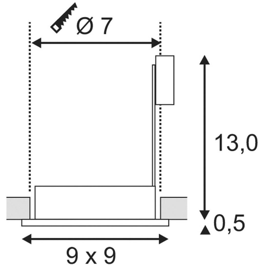 Fürdőszobai lámpa FGL OUT 1xGU10/35W/230V