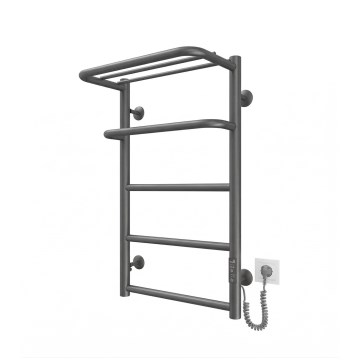 Fürdőszobai létra törölközőszárító radiátor HOTEL 75W/230V 66x42 cm rozsdamentes acél/antracit jobb oldali