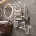 Fürdőszobai létra törölközőszárító radiátor HOTEL 75W/230V 66x42 cm rozsdamentes/fehér jobb oldali