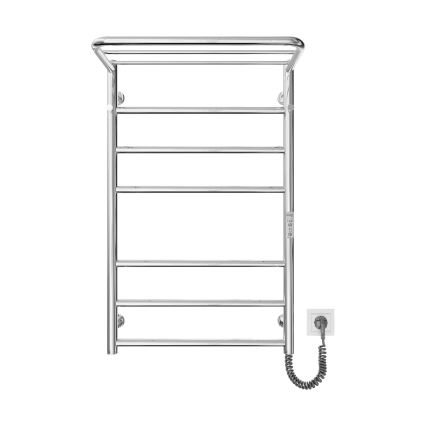 Fürdőszobai létrás radiátor HOME 95W/230V 77x53 cm rozsdamentes acél/krómozott jobb oldali