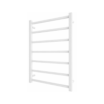 Fürdőszobai létrás radiátor INOX TOKIO 161 W/230 V 77 x 53 cm rozsdamentes acél/fehér
