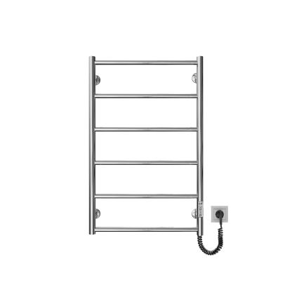 Fürdőszobai létrás törölközőszárító radiátor CLASSIC 110W/230V 81x52 cm rozsdamentes acél/fényes króm jobb oldali