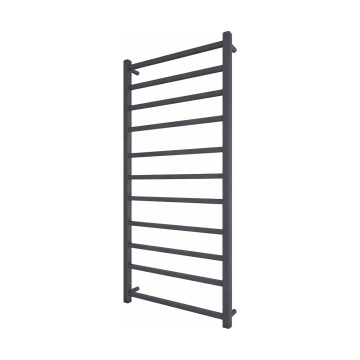 Fürdőszobai létrás törölközőszárító radiátor INOX TOKIO 233W/230V 117x53 cm rozsdamentes acél/antracit