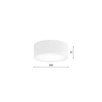 Fürdőszobai mennyezeti lámpa CLEO 1xE27/24W/230V átm. 20 cm fehér IP54