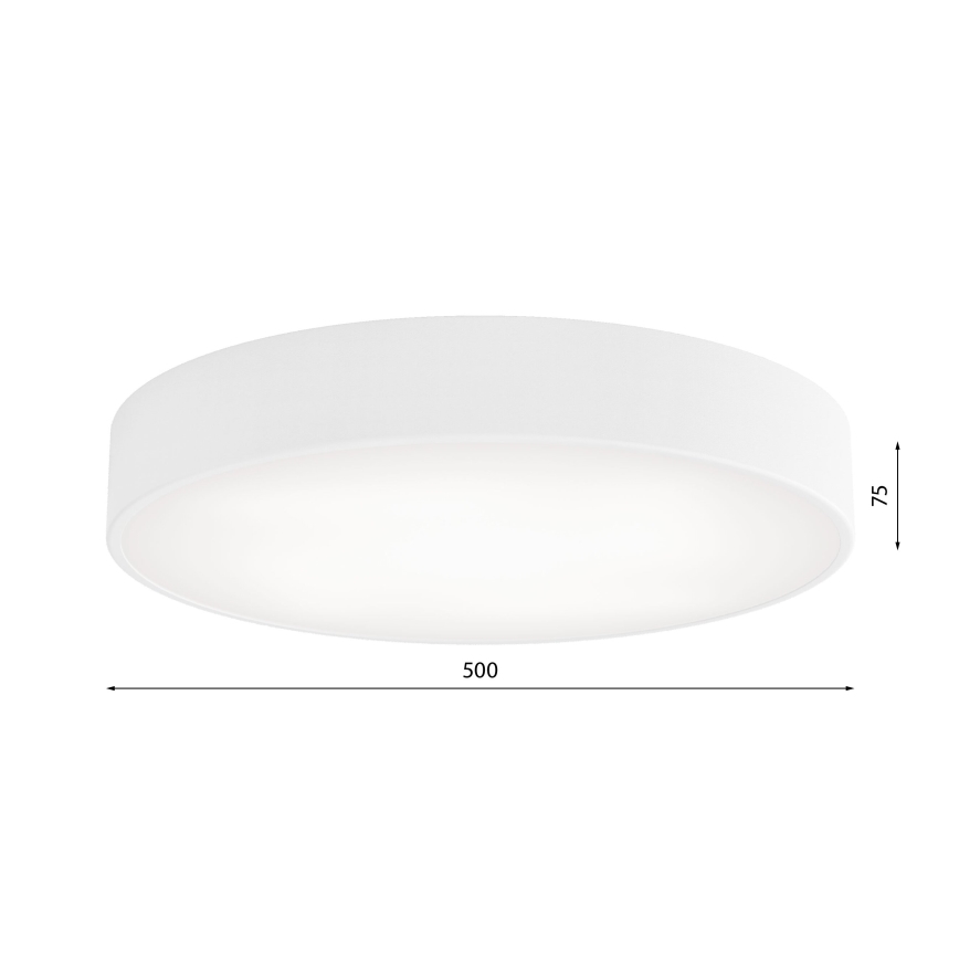 Fürdőszobai mennyezeti lámpa CLEO 4xE27/24W/230V átm. 50 cm fehér IP54
