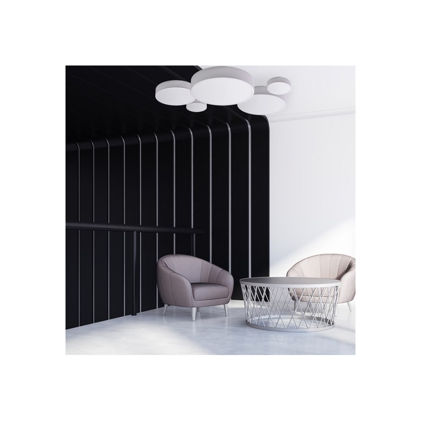 Fürdőszobai mennyezeti lámpa érzékelővel CLEO 2xE27/24W/230V á. 30 cm fehér IP54