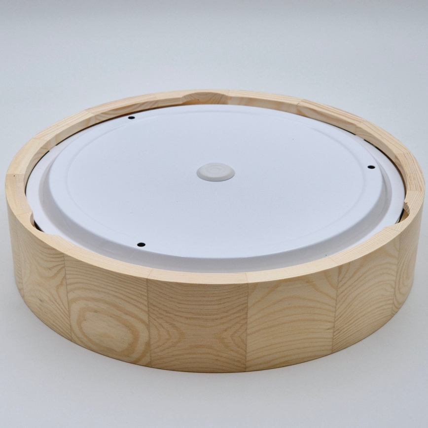 Fürdőszobai mennyezeti lámpa NATURAL 3xE27/15W/230V IP54 fenyő ? 37 cm