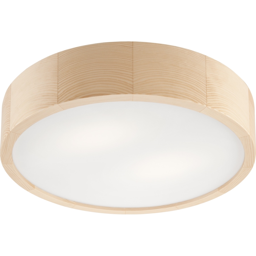 Fürdőszobai mennyezeti lámpa NATURAL 3xE27/15W/230V IP54 fenyő ? 37 cm
