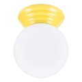 Fürdőszobai mennyezeti lámpa ZORI 1xG9/8W/230V átm. 12 cm IP44 sárga