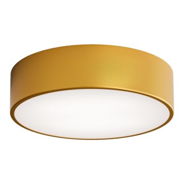 Fürdőszobai mennyezeti lámpatest CLEO érzékelővel 2xE27/24W/230V, átmérő 30 cm, aranyszínű, IP54