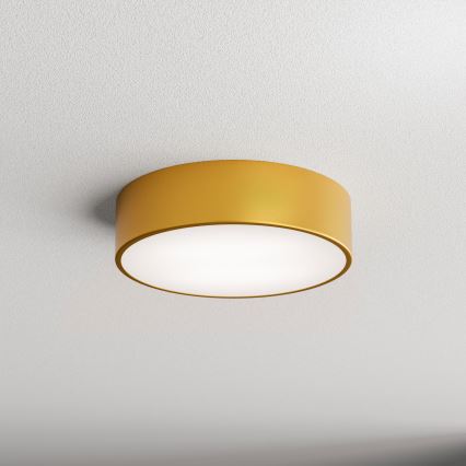 Fürdőszobai mennyezeti lámpatest CLEO érzékelővel 2xE27/24W/230V, átmérő 30 cm, aranyszínű, IP54