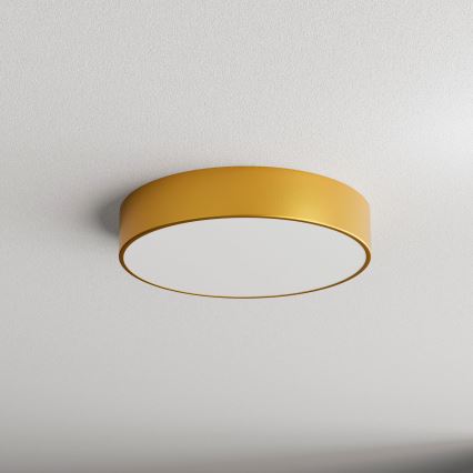 Fürdőszobai mennyezeti lámpatest érzékelővel CLEO 3xE27/24W/230V átmérő 40 cm aranyszínű IP54