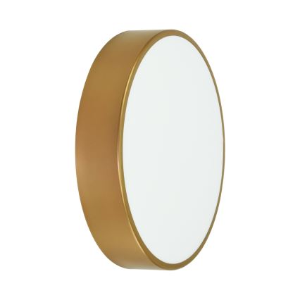 Fürdőszobai mennyezeti lámpatest érzékelővel CLEO 3xE27/24W/230V átmérő 40 cm aranyszínű IP54