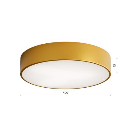 Fürdőszobai mennyezeti lámpatest érzékelővel CLEO 3xE27/24W/230V átmérő 40 cm aranyszínű IP54