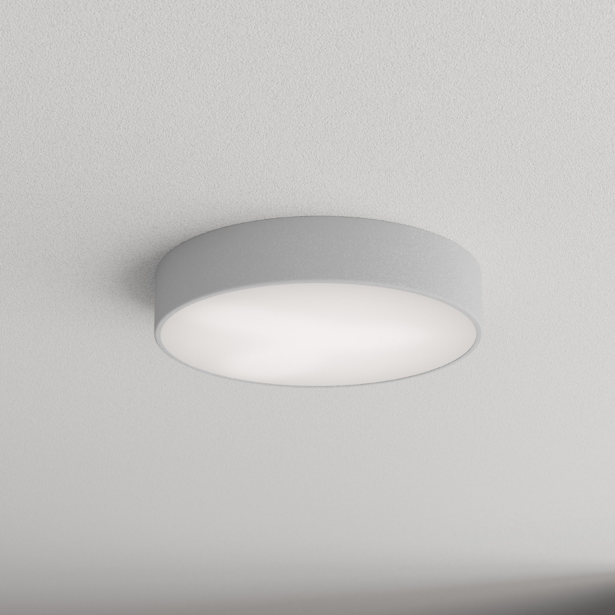 Fürdőszobai mennyezeti lámpatest érzékelővel CLEO 3xE27/24W/230V Ø 40 cm szürke IP54