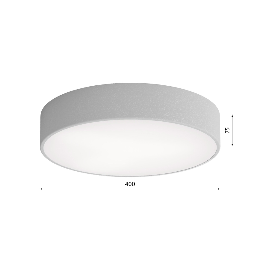 Fürdőszobai mennyezeti lámpatest érzékelővel CLEO 3xE27/24W/230V Ø 40 cm szürke IP54