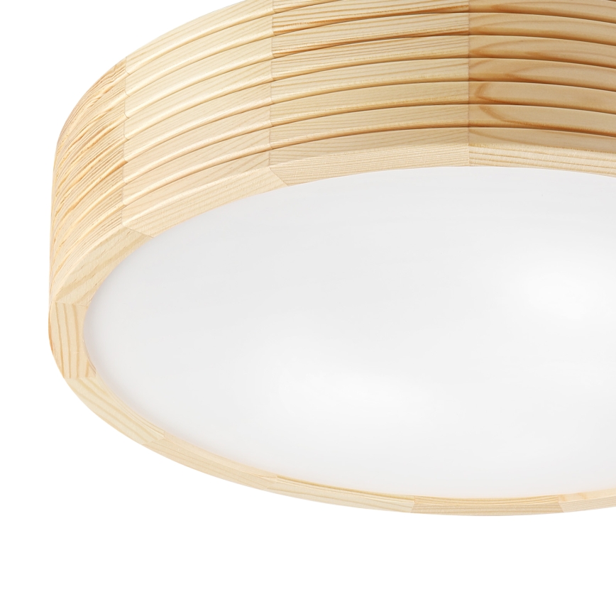 Fürdőszobai mennyezeti lámpa NATURAL MODERN 3xE27/15W/230V IP54 átm. 37,5 cm fenyő