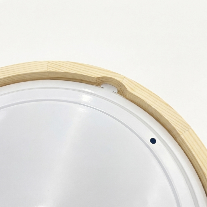 Fürdőszobai mennyezeti lámpa NATURAL MODERN 3xE27/15W/230V IP54 átm. 37,5 cm fenyő