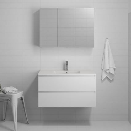 Fürdőszobai mosdószekrény KENWOOD 91x50x47 cm fehér