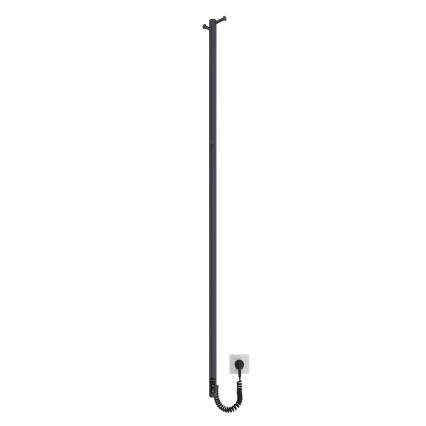Fürdőszobai radiátor RAY 35W/230V 150x30 cm IP44 rozsdamentes acél/antracit