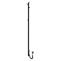 Fürdőszobai radiátor RAY 35W/230V 150x30 cm IP44 rozsdamentes acél/fekete