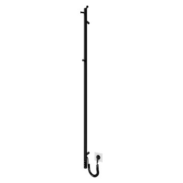 Fürdőszobai radiátor RAY 35W/230V 150x30 cm IP44 rozsdamentes acél/fekete