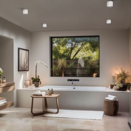 Fürdőszobai spotlámpa CHLOE AR111 1xGU10/15W/230V IP44 kerek fehér